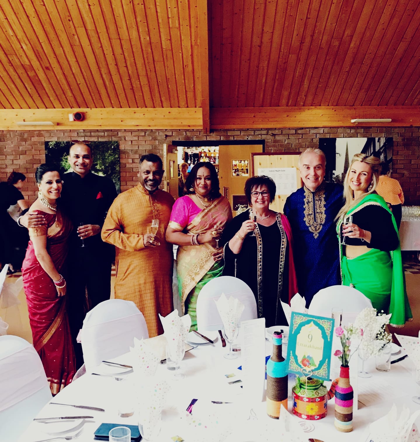 Megan Baker House 'Bollywood' night at the Ledbury Rugby Club, Herefordshire